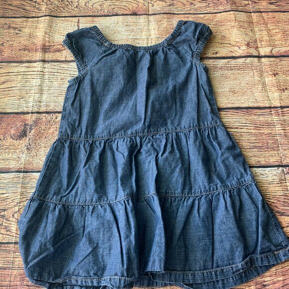 Cherokee Girl’s Blue Denim Jean Dress Kid’s Toddler Size 2T - Picture 3 of 5